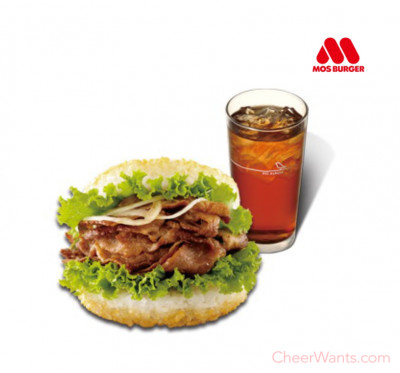 【紅利點數兌換】摩斯漢堡-C97薑燒珍珠堡+冰紅茶(L)兌換券