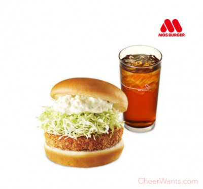 【紅利點數兌換】摩斯漢堡-C107黃金炸蝦堡+冰紅茶(L)兌換券