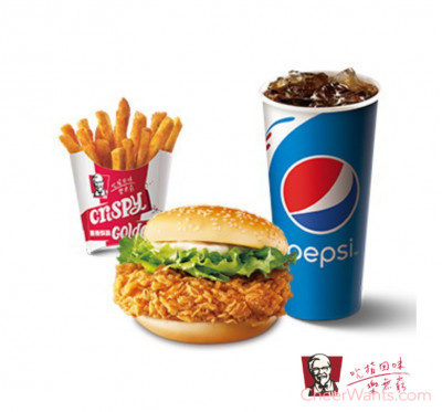 【紅利點數兌換】肯德基 KFC 咔啦雞腿堡A套餐兌換券
