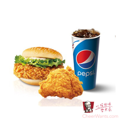 【紅利點數兌換】肯德基 KFC 咔啦雞腿堡B套餐