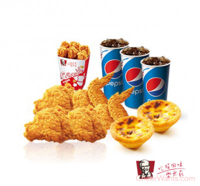 【紅利點數兌換】肯德基 KFC 3人分享餐兌換券