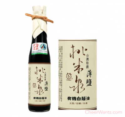 【KAMBO】桃米泉有機白蔭油(410ml/瓶)