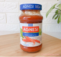 義大利【Agnesi】義大利辣味蕃茄麵醬(400g/瓶)