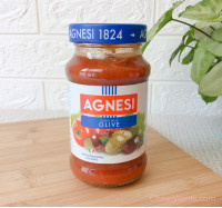 義大利【Agnesi】義大利蕃茄橄欖麵醬(400g/瓶)