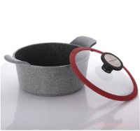 【Neoflam】Pote 系列 20cm 樸石鑄造雙耳鍋-IH底 (附矽膠圈上蓋)