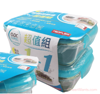 【Neoflam】Cloc 耐熱玻璃保鮮盒大容量4件組