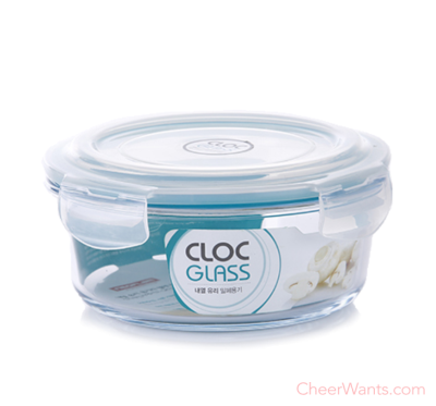 【Neoflam】Cloc 耐熱玻璃保鮮盒 圓形-950ml 