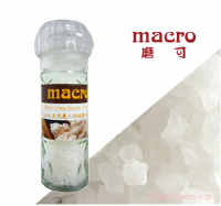 英國【Macro】天然義大利海鹽研磨罐 ( 圓罐/100g/罐 )