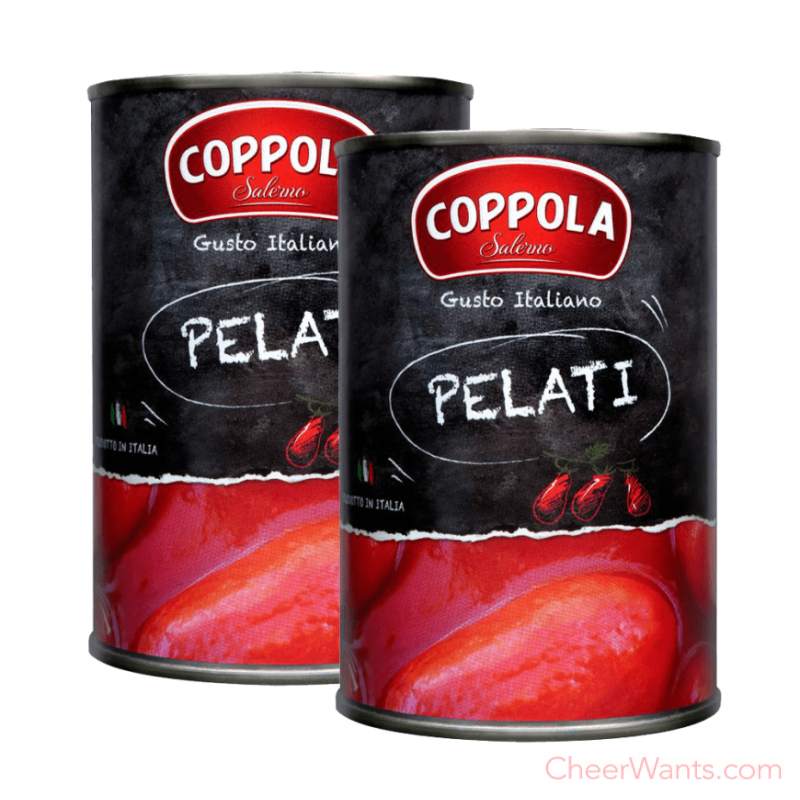 義大利【COPPOLA】柯波拉-去皮整粒番茄( 400g/罐 )2罐裝