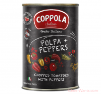 義大利【COPPOLA】柯波拉-甜椒切丁番茄基底醬(無鹽/400g/罐)2罐裝
