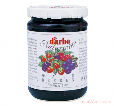 奧地利【D'arbo】德寶-天然森林莓果果醬 ( 450g/瓶 )