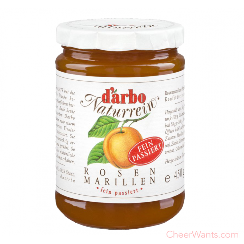 來自奧地利純天然果醬//奧地利【D'arbo】德寶-天然杏桃果醬 ( 450g/瓶 )