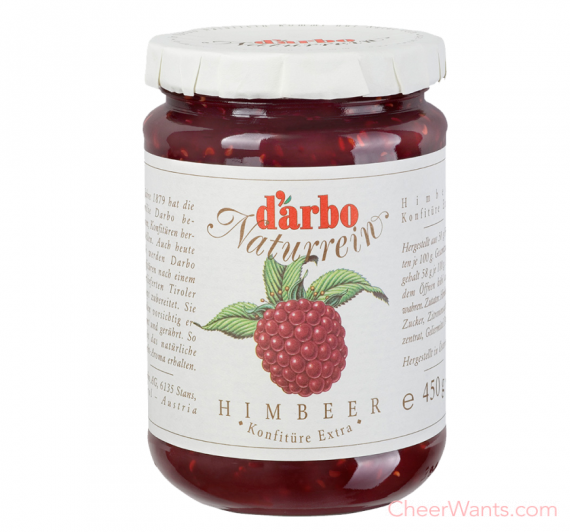 奧地利【D'arbo】德寶-天然覆盆莓果醬 ( 450g/瓶 )