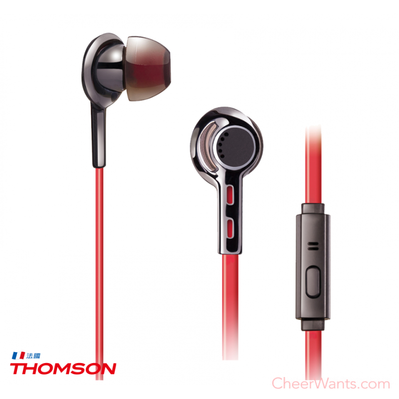 法國【THOMSON】精密陶瓷耳機-金屬黑 (TM-TAEH04M)