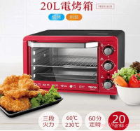 【TECO 東元】20L電烤箱-紅 (YB2011CB)