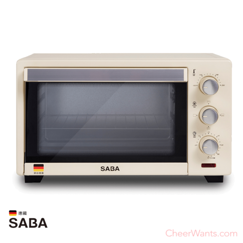 【SABA】20L復古電烤箱 (SA-HT01)