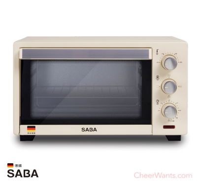 【SABA】20L復古電烤箱 (SA-HT01)