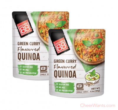 泰國【Kitchen 88】綠咖哩風味即食藜麥(150g/包)2包裝