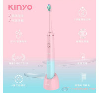 【KINYO】充電式音波電動牙刷-夢幻漸層櫻花粉 (ETB-830PB)
