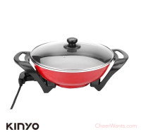 【KINYO】4公升超大容量電火鍋 (BP-070)-5段火力、不沾塗層