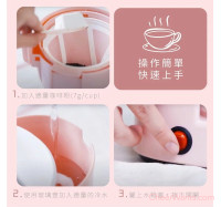 【KINYO】四杯滴漏式咖啡機-粉色 (CMH-7530)