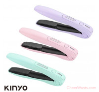 【KINYO】USB無線離子夾-典雅丁香紫 (KHS-3101)