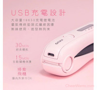 【KINYO】USB無線離子夾-典雅丁香紫 (KHS-3101)