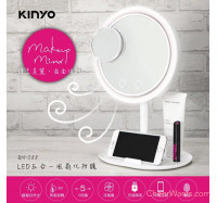 【KINYO】LED五合一風扇化妝鏡 (BM-088)