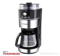 【THOMSON】10人份全自動錐磨咖啡機 (TM-SAL22DA)