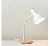 【KINYO】原木質感檯燈 (PLED-424)