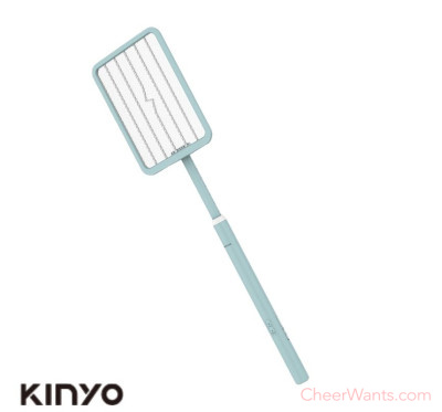 【KINYO】雙按鍵伸縮摺疊電蚊拍 (CM-3390)