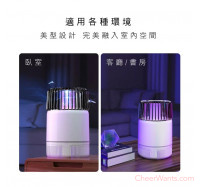 【KINYO】USB吸入電擊雙效捕蚊燈 (KL-5837)