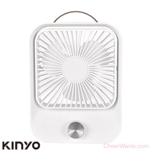 【KINYO】靜音復古桌扇 (UF-5750) 經典白