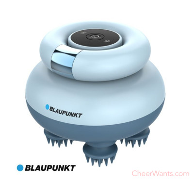 【BLAUPUNKT】智能乾濕舒壓頭部按摩器 (BPB-M10TU)-天峰藍
