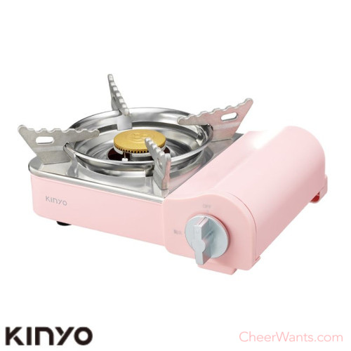 【KINYO】 迷你卡式爐(KGS-7588)-粉色