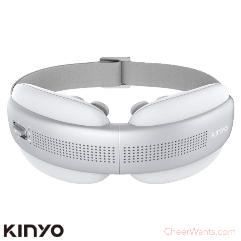 【KINYO】透視熱敷按摩眼罩 (IAM-2604)-白色