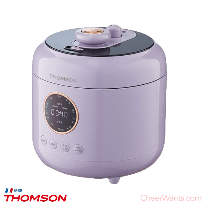 【THOMSON】舒肥萬用美型壓力鍋(TM-SAP01P)-水霧紫