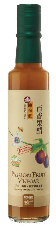 【陳稼莊】百香果醋(酵釀)-無加糖(250ml/瓶)