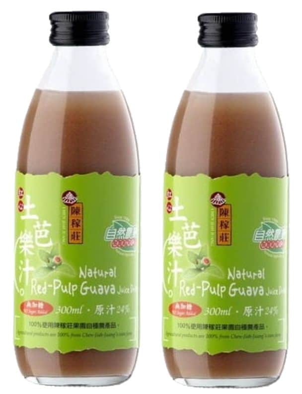 【陳稼莊】紅心土芭樂汁(無糖)-即飲式(300ml/瓶)/2瓶組
