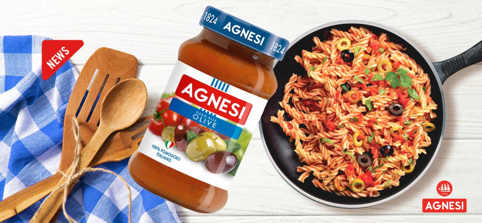 Agnesi義大利蕃茄橄欖麵醬 Agnesi Olive 400g