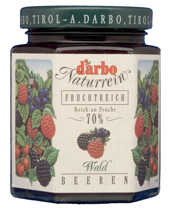 奧地利-D'arbo 德寶-70%果肉天然森林莓果果醬 ( 200g/瓶 )