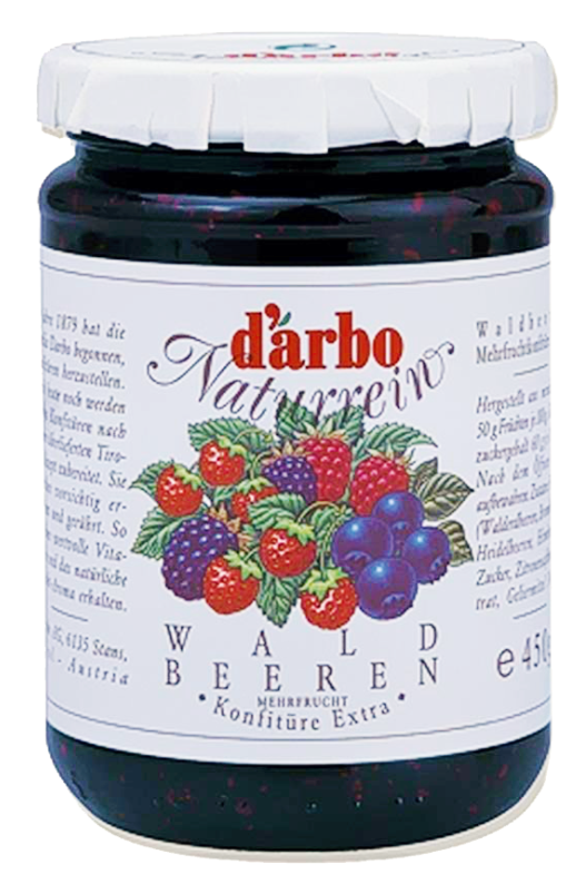 奧地利-D'arbo 德寶-天然森林莓果果醬 ( 450g/瓶 )