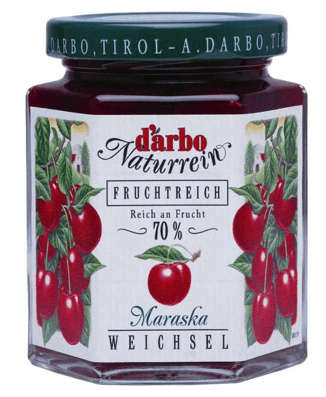 奧地利-D'arbo 德寶-70%果肉天然櫻桃果醬 ( 200g/瓶 )