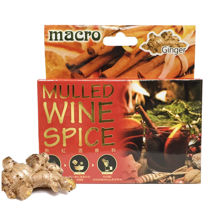 英國-Macro-熱紅酒香料 老薑風味 60g/2盒裝 ( 5包/盒 )