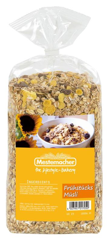 德國原裝進口-Mestemacher 麥大師-向日葵籽穀片 ( 1000g/包 )