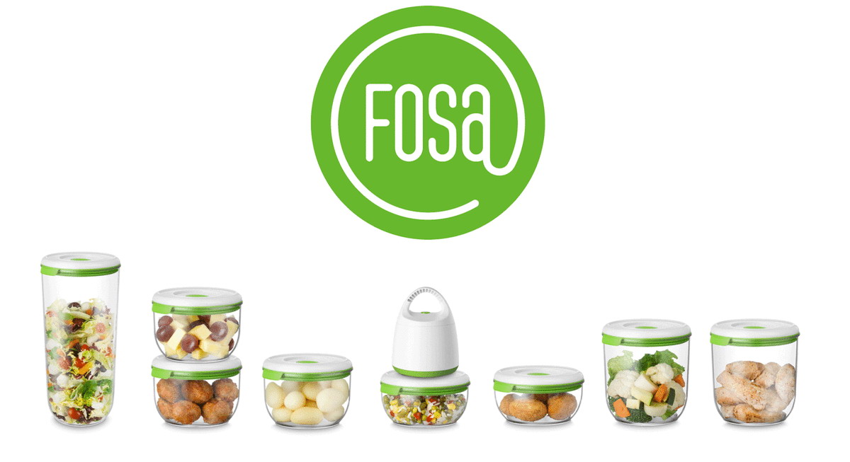 【FOSA】真鮮寶 智能真空保鮮盒(圓形2入組/1350ml)-來自西班牙