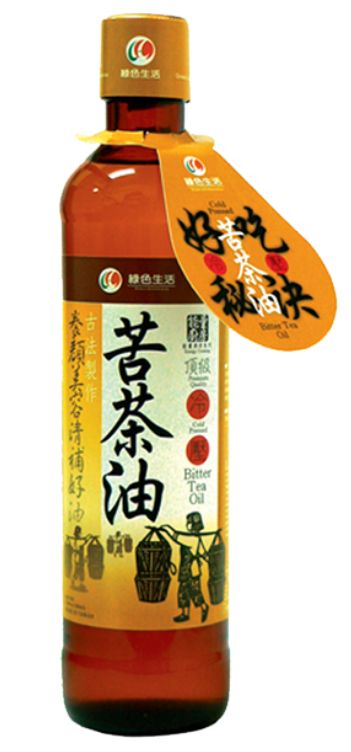 【【綠色生活】頂級冷壓苦茶油(380ml/瓶)
