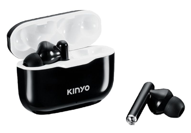 【KINYO】簡約無線藍牙耳機-黑色 (BTE-3897)