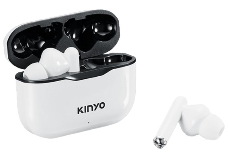 【KINYO】簡約無線藍牙耳機-白色 (BTE-3897)