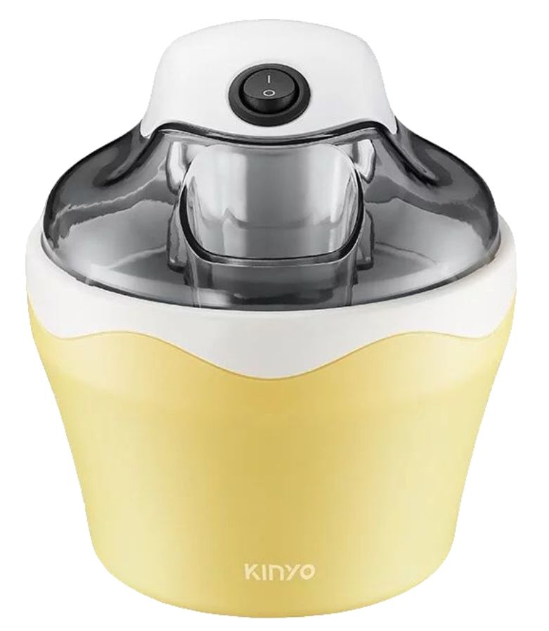【KINYO】DIY自動冰淇淋機 (ICE-33)-黃色